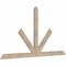 Ekena Millwork Saratoga Smooth Timber Gable Bracket, Douglas Fir, 72"W x 39"H x 1 1/2"D x 3 1/2"F, 13/12 Pitch GBW072X39X0204SAR00SDF - alternate 4